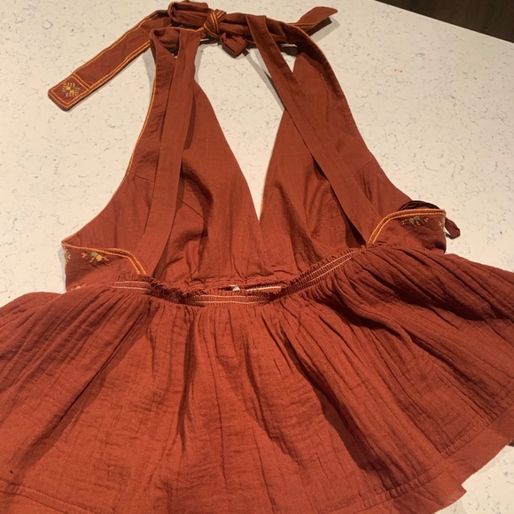 Free People Embellished Embroidered Halter Top - Picture 5 of 7